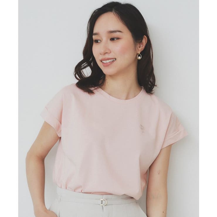 《6色展開 S 3Lサイズ》フラワー刺繍Tシャツ【汗ジミ防止 | index | 詳細画像19 