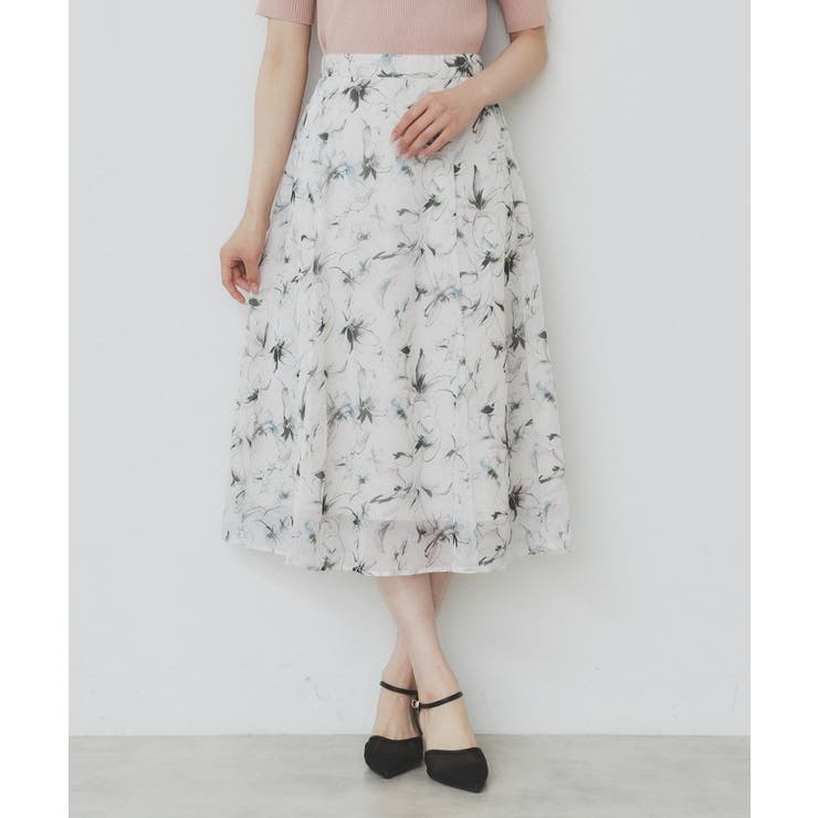 シアーフラワーフレアスカート【洗濯機洗い可】 | index | 詳細画像20 