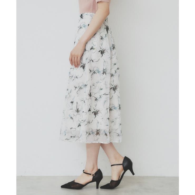 シアーフラワーフレアスカート【洗濯機洗い可】 | index | 詳細画像21 