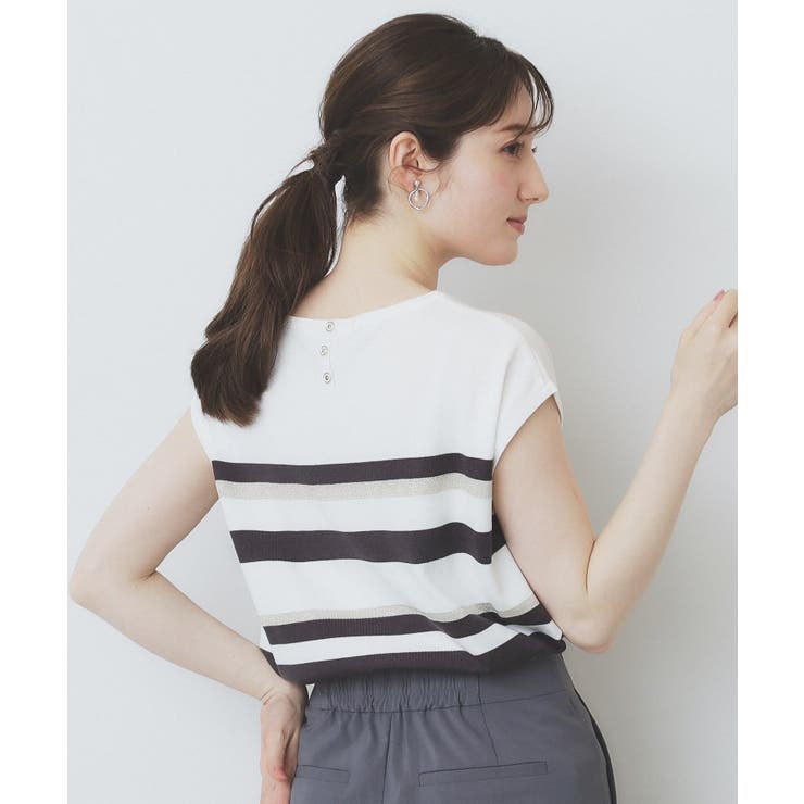 《XS-LLサイズ》フレンチスリーブニット【洗濯機洗い可/抗ピル】 | index | 詳細画像7 