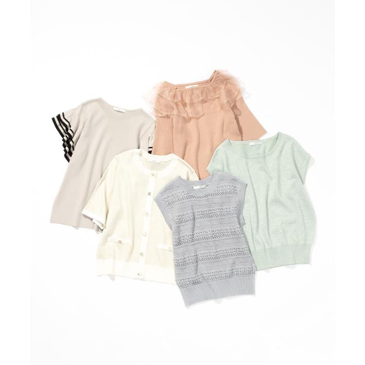 ラメバイカラー半袖カーディガン【洗濯機洗い可】 | index | 詳細画像22 