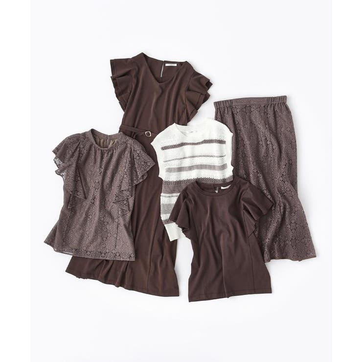 透かし編みノースリーブニット/セットアップ対応【洗濯機洗い可】 | index | 詳細画像23 