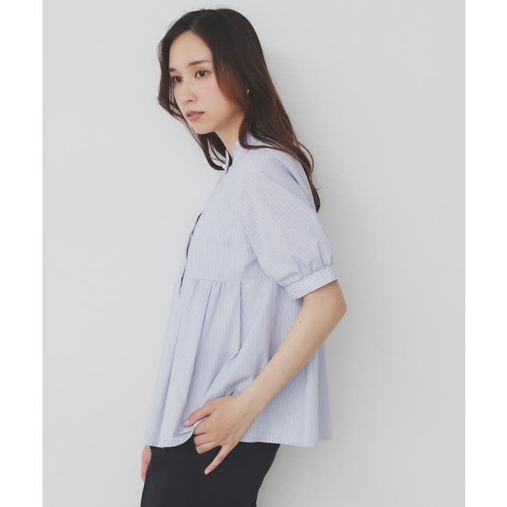 《5色展開》フリルバンドカラーペプラムブラウス【洗濯機洗い可 イージーアイロン … | index | 詳細画像22 