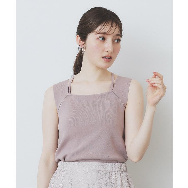 スクエアネックニットタンク【洗濯機洗い可】 | index | 詳細画像9 