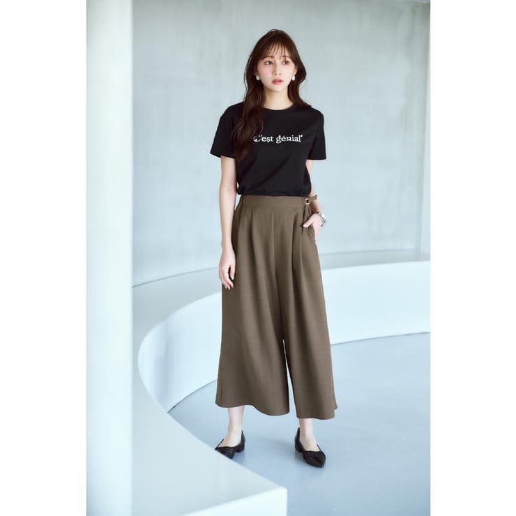 パール調刺繍ロゴTシャツ【汗ジミ防止 吸水速乾 接触冷感 | index | 詳細画像1 