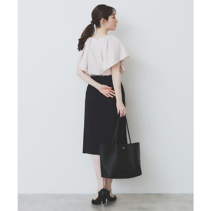 《7色展開 S LLサイズ》フリルタックスリーブキーネックブラウス【吸水速乾 | index | 詳細画像36 