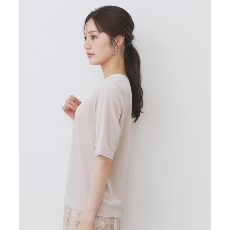 《andGIRL掲載》ベロアボクシーTシャツ【洗濯機洗い可】 | index | 詳細画像21 