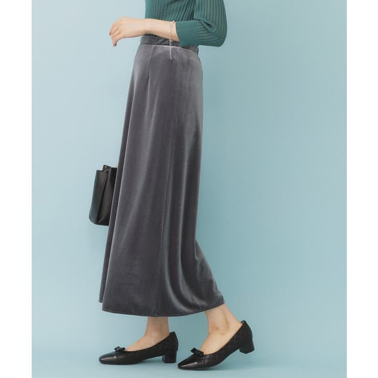 ベロアジャージナロースカート【洗濯機洗い可】 | index | 詳細画像1 