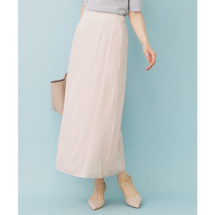 グレージュ(050) | ベロアジャージナロースカート【洗濯機洗い可】 | index