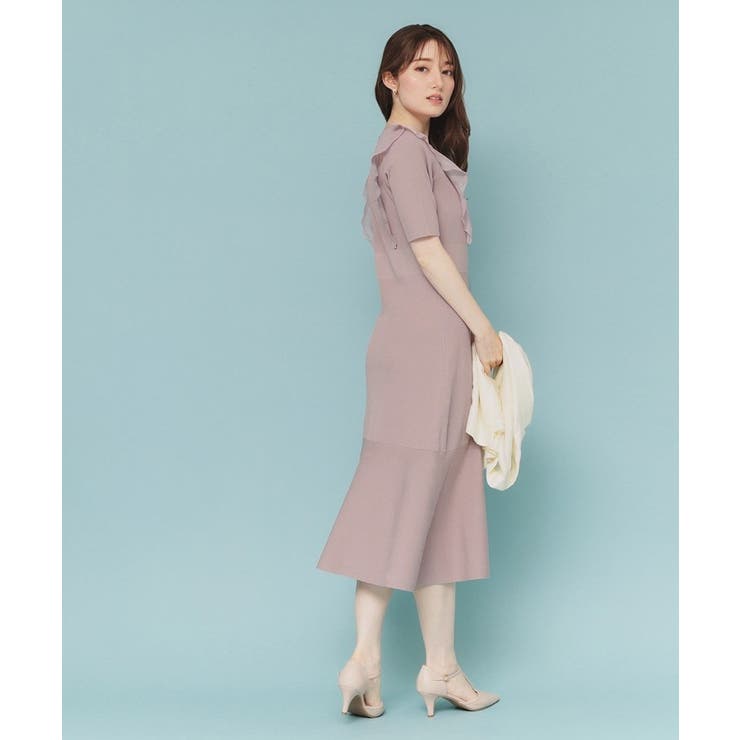 フリルドッキングニットワンピース【洗濯機洗い可/抗ピル】 | index | 詳細画像11 