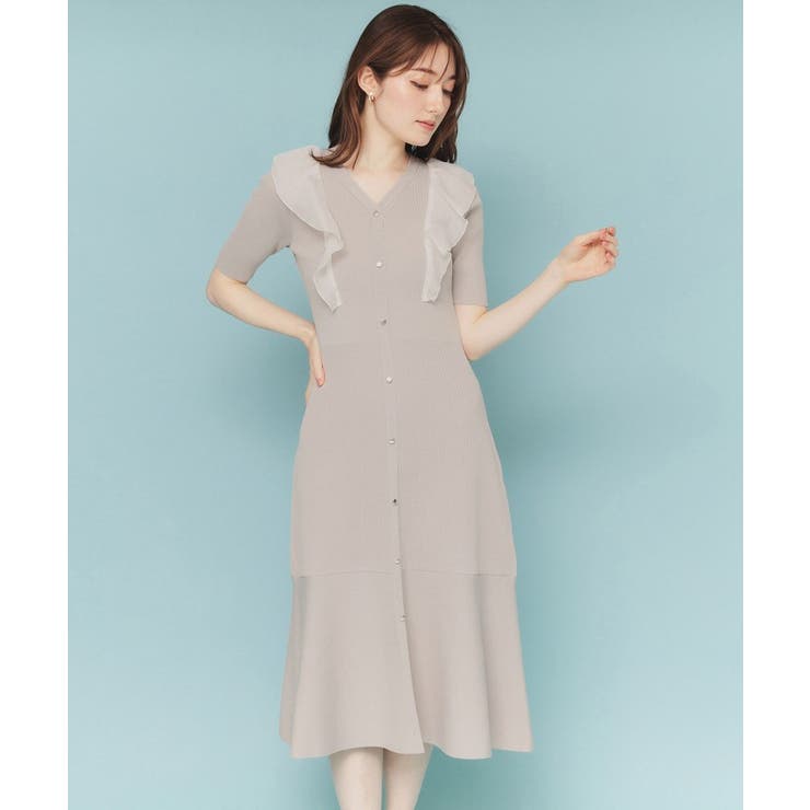 フリルドッキングニットワンピース【洗濯機洗い可/抗ピル】 | index | 詳細画像13 