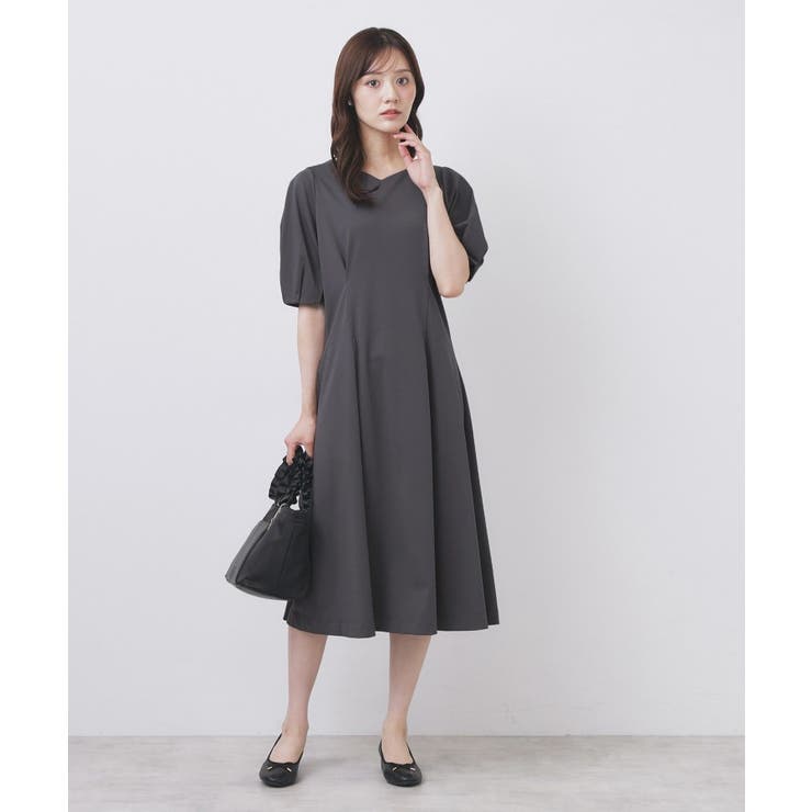 ハートネックパフワンピース【洗濯機洗い可/UVケア/接触冷感】 | index | 詳細画像5 