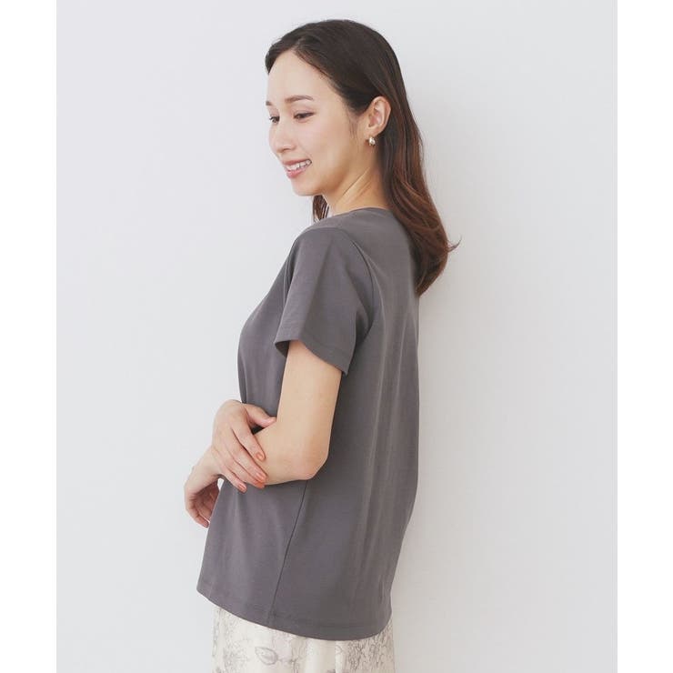 《S-LLサイズ》フロッキーロゴTシャツ【接触冷感／UVケア／洗濯機洗い可】 | index | 詳細画像14 