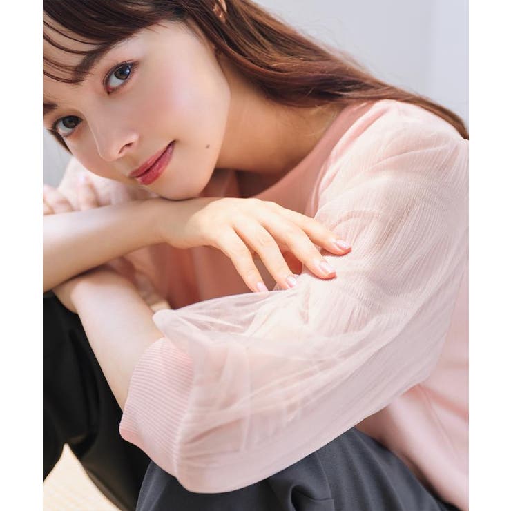 《5色展開》マジョリカプリーツスリーブニット【洗濯機洗い可】 | index | 詳細画像14 