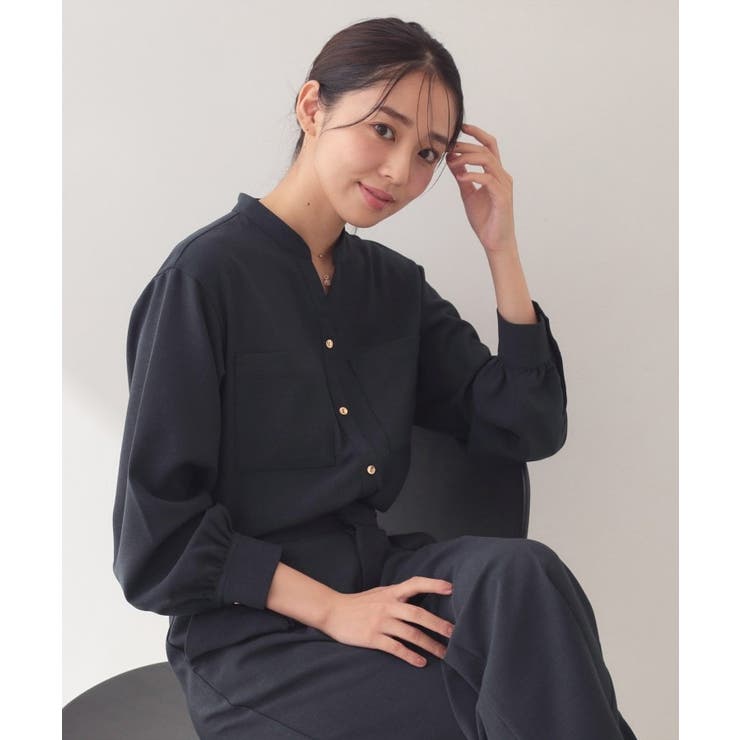 ネイビー(094) | 【高通気／遮熱】風が通るスキッパーシャツ《洗濯機OK／UVケア／防シワ》 | index