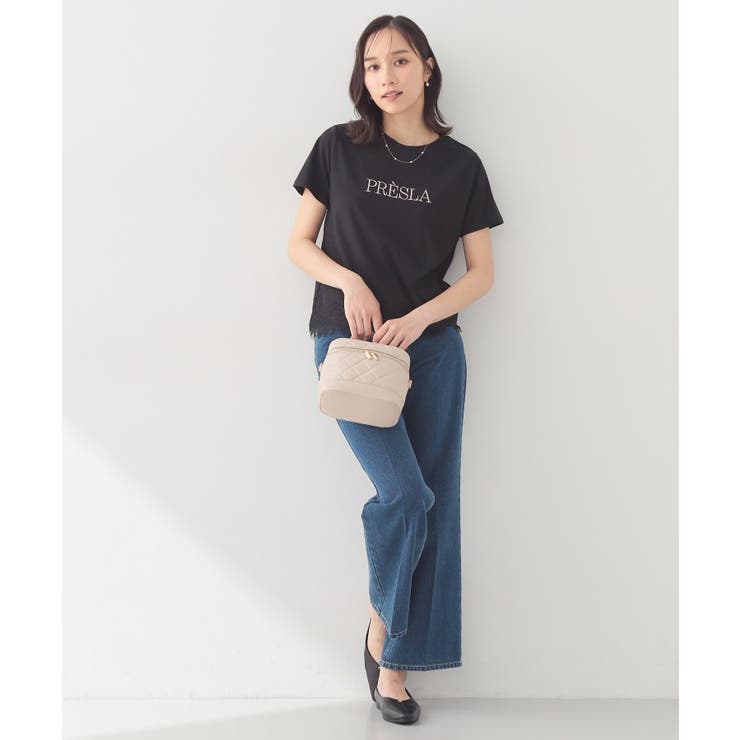 【接触冷感／UVケア】裾レースロゴTシャツ《洗濯機OK／S-3L》 | index | 詳細画像7 