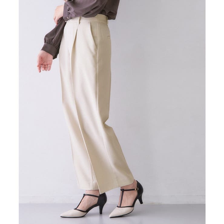 【セットアップ可】ストレッチツイルワイドパンツ《防シワ／洗濯機OK》 | index | 詳細画像24 