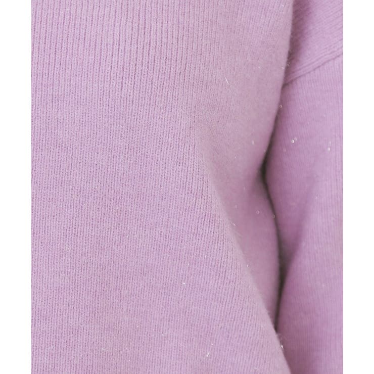 モックネックボクシーラメニット【洗濯機OK】《7col》 | index | 詳細画像21 