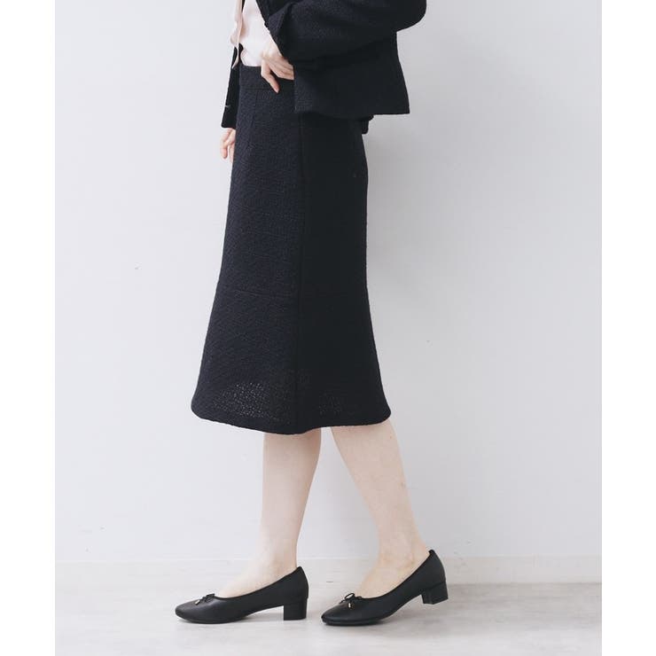 ≪通勤・セレモニー/セットアップ対応≫フレアツイードスカート【洗濯機OK】 | index | 詳細画像4 