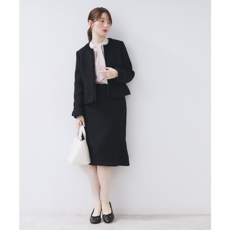 ≪通勤・セレモニー/セットアップ対応≫フレアツイードスカート【洗濯機OK】 | index | 詳細画像5 