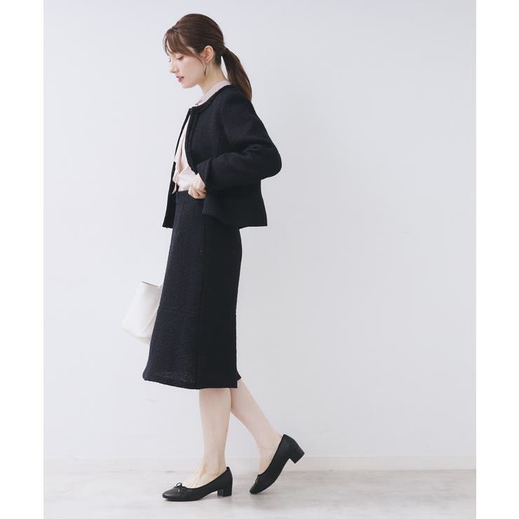 ≪通勤・セレモニー/セットアップ対応≫フレアツイードスカート【洗濯機OK】 | index | 詳細画像6 