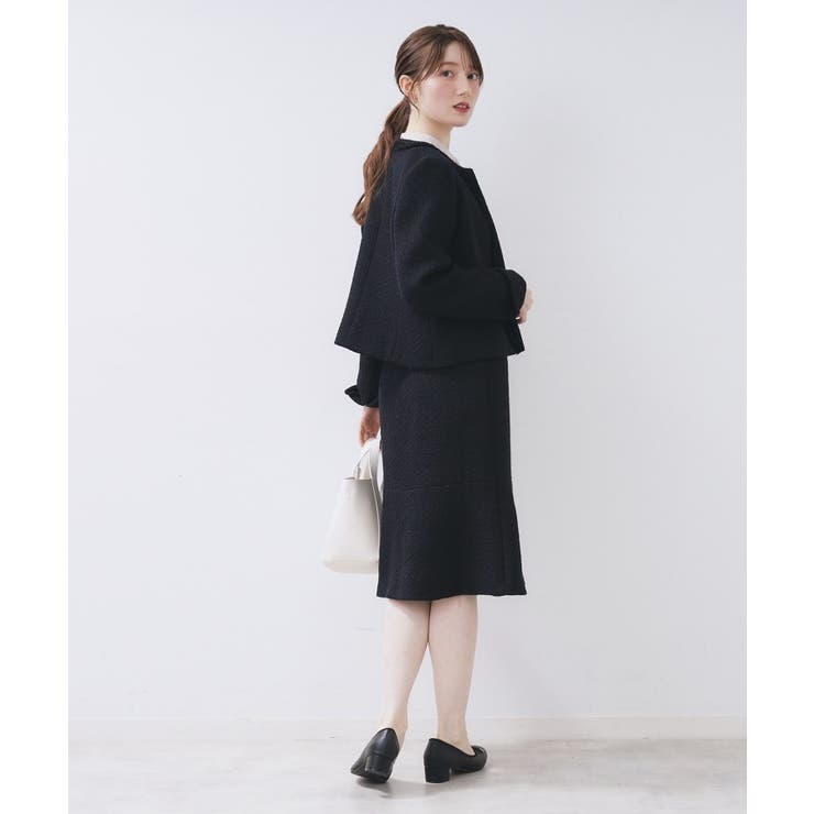 ≪通勤・セレモニー/セットアップ対応≫フレアツイードスカート【洗濯機OK】 | index | 詳細画像7 