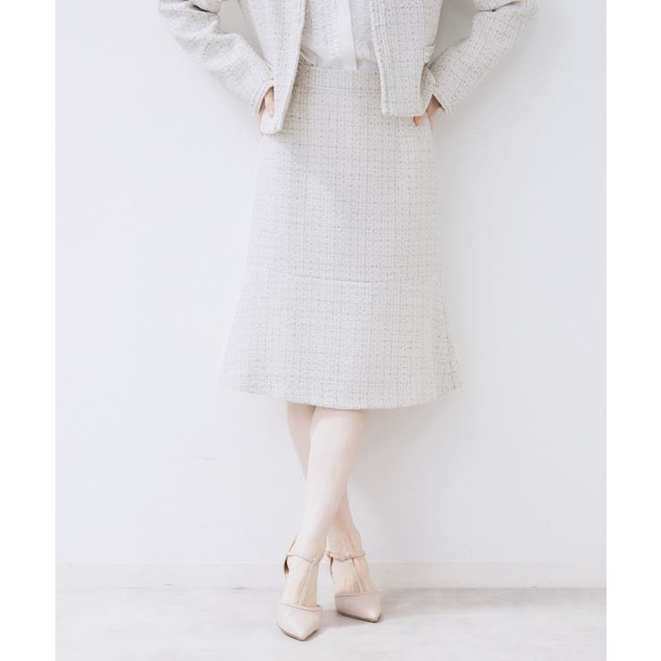 ≪通勤・セレモニー/セットアップ対応≫フレアツイードスカート【洗濯機OK】 | index | 詳細画像10 