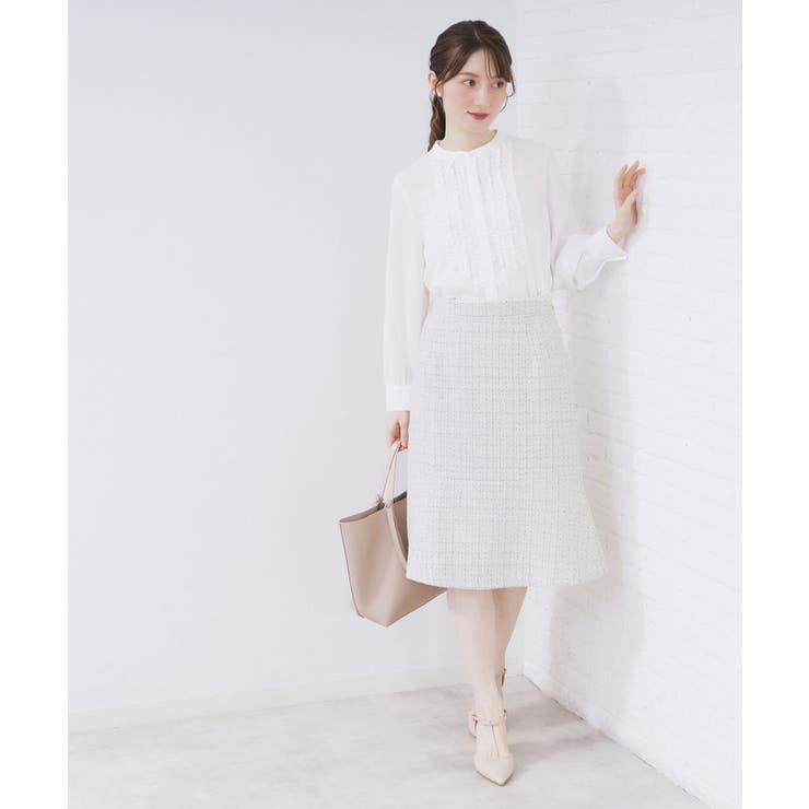 ≪通勤・セレモニー/セットアップ対応≫フレアツイードスカート【洗濯機OK】 | index | 詳細画像12 