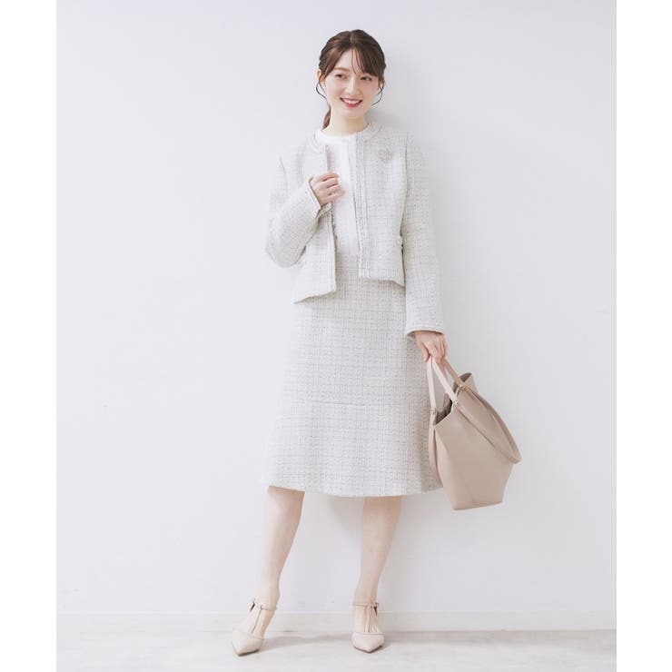 ≪通勤・セレモニー/セットアップ対応≫フレアツイードスカート【洗濯機OK】 | index | 詳細画像14 