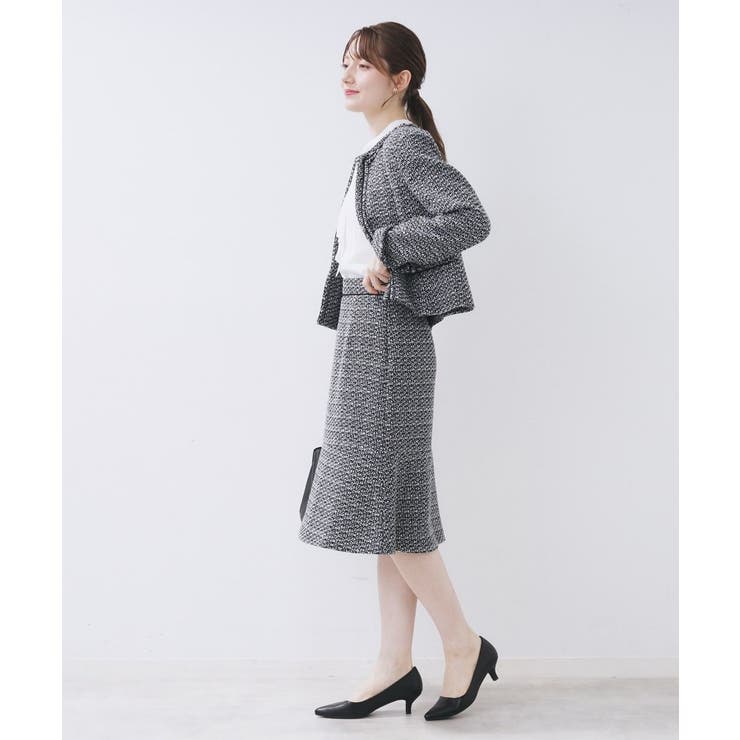 ≪通勤・セレモニー/セットアップ対応≫フレアツイードスカート【洗濯機OK】 | index | 詳細画像21 