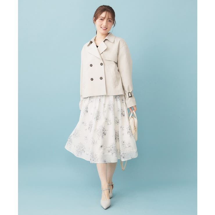 キャンディスリーブショートトレンチコート【洗濯機OK 撥水 防花粉】《5col》 | index | 詳細画像3 