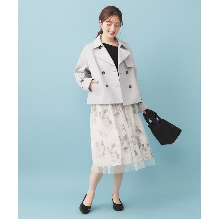 キャンディスリーブショートトレンチコート【洗濯機OK 撥水 防花粉】《5col》 | index | 詳細画像14 