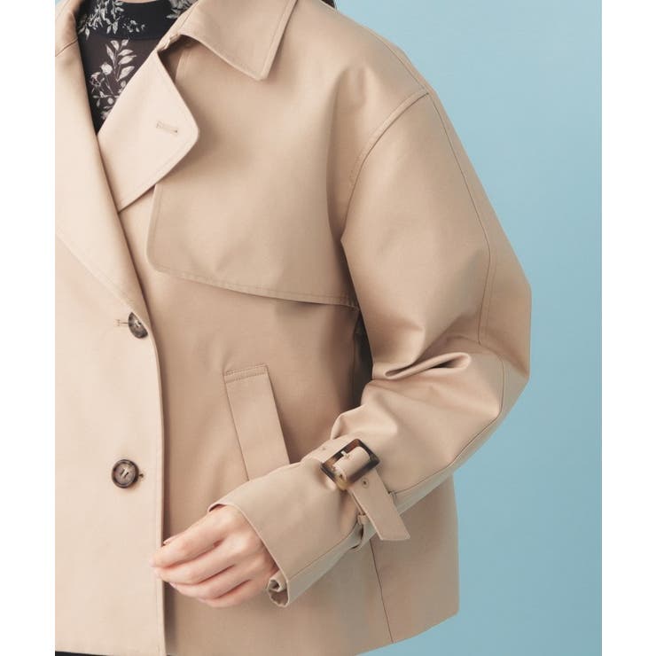 キャンディスリーブショートトレンチコート【洗濯機OK 撥水 防花粉】《5col》 | index | 詳細画像25 