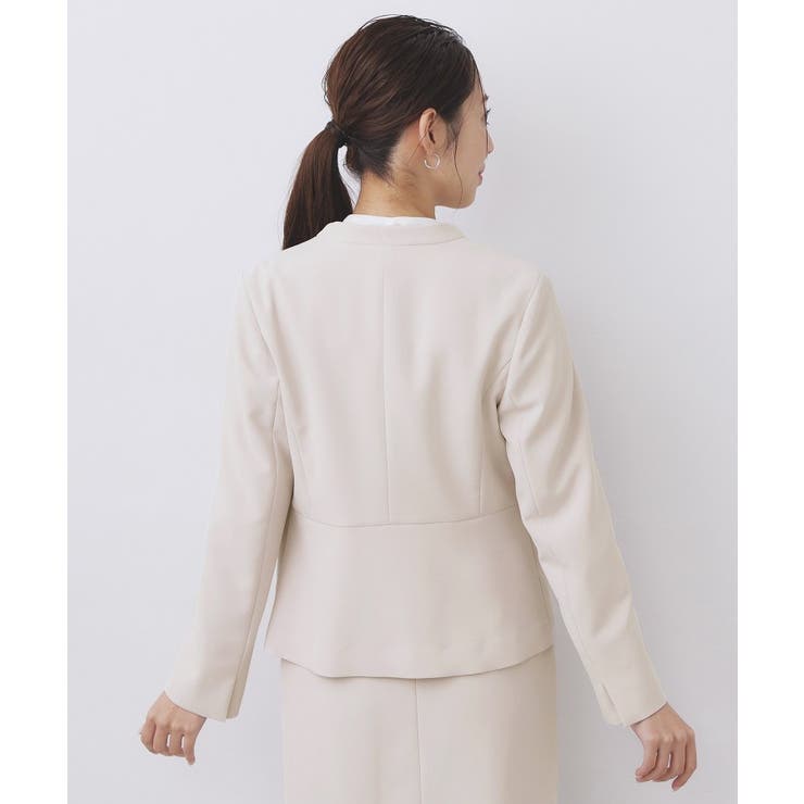 ストレッチノーカラージャケット セットアップ対応【洗濯機OK 防シワ | index | 詳細画像19 