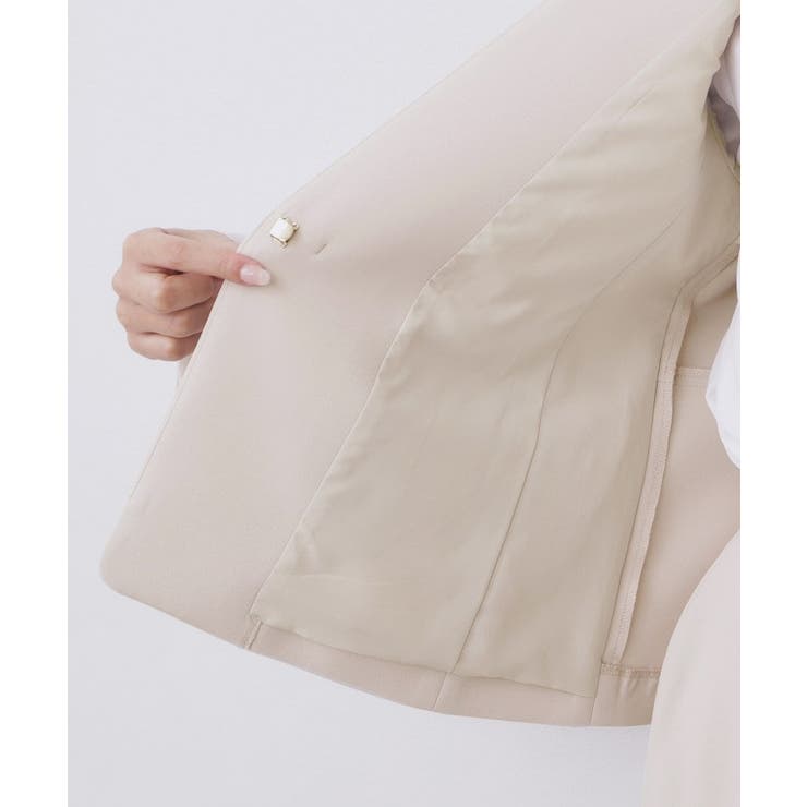 ストレッチノーカラージャケット セットアップ対応【洗濯機OK 防シワ | index | 詳細画像26 