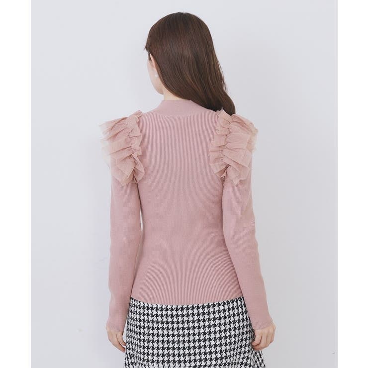 ショルダーチュールフリルハイネックニット【洗濯機OK/抗ピル】 | index | 詳細画像16 