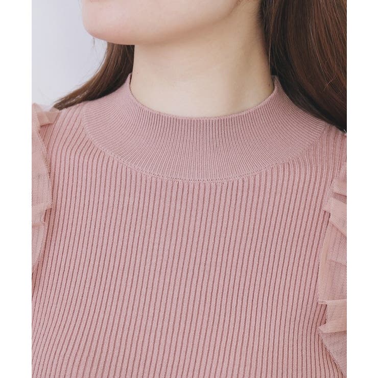 ショルダーチュールフリルハイネックニット【洗濯機OK/抗ピル】 | index | 詳細画像17 