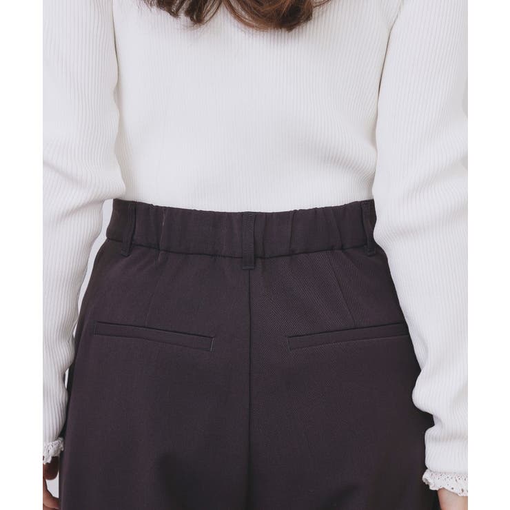 裏起毛ストレッチワイドパンツ【洗濯機OK/イージーアイロン】 | index | 詳細画像17 