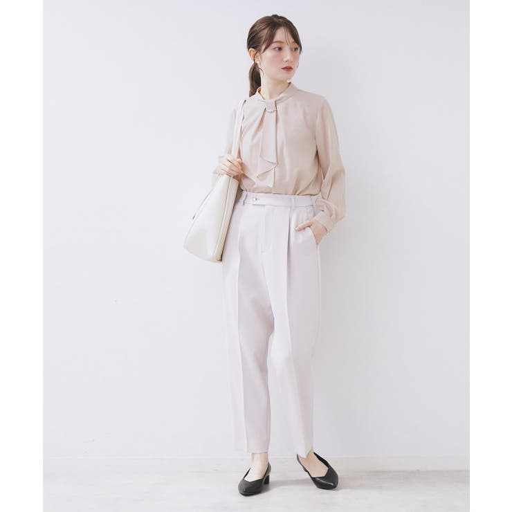 ボウタイタックブラウス【洗濯機OK/防シワ】《XS～3L》 | index | 詳細画像12 