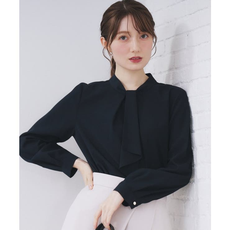 ボウタイタックブラウス【洗濯機OK/防シワ】《XS～3L》 | index | 詳細画像20 