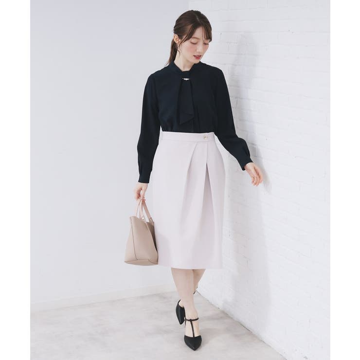 ボウタイタックブラウス【洗濯機OK/防シワ】《XS～3L》 | index | 詳細画像18 