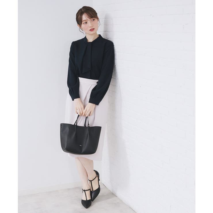 ボウタイタックブラウス【洗濯機OK/防シワ】《XS～3L》 | index | 詳細画像21 