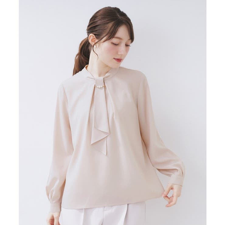 ボウタイタックブラウス【洗濯機OK/防シワ】《XS～3L》 | index | 詳細画像25 