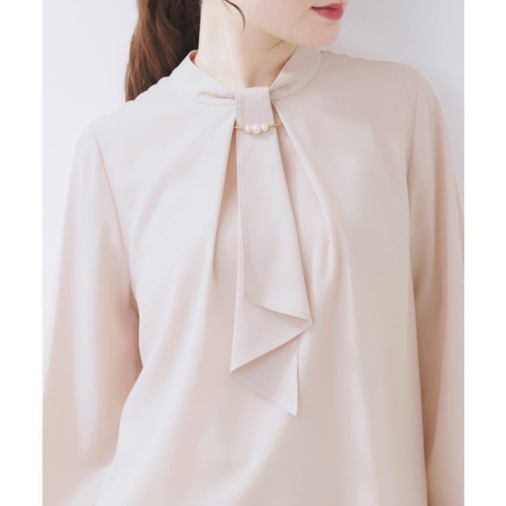 ボウタイタックブラウス【洗濯機OK/防シワ】《XS～3L》 | index | 詳細画像29 