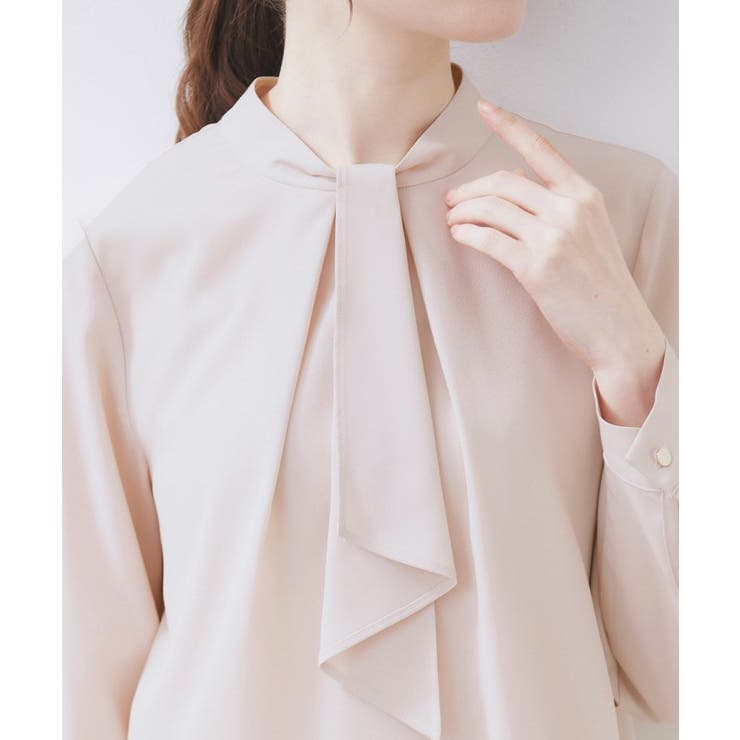 ボウタイタックブラウス【洗濯機OK/防シワ】《XS～3L》 | index | 詳細画像30 