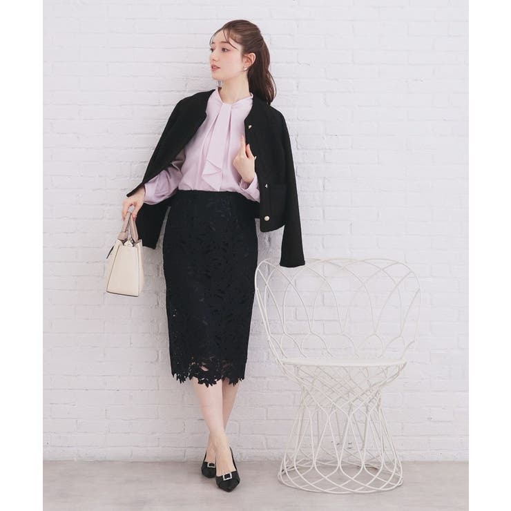 ボウタイタックブラウス【洗濯機OK/防シワ】《XS～3L》 | index | 詳細画像30 