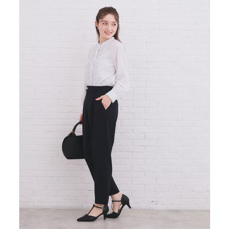 バンドカラーフリルブラウス【洗濯機OK/イージーアイロン】 | index | 詳細画像11 