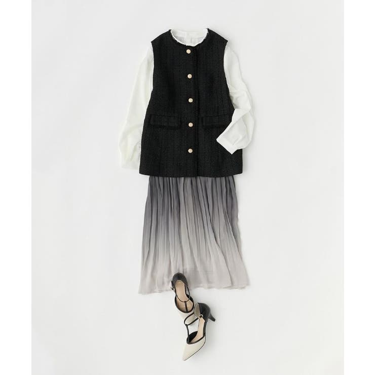 ファンシーツイードペプラムジレ【洗える】 | index | 詳細画像26 