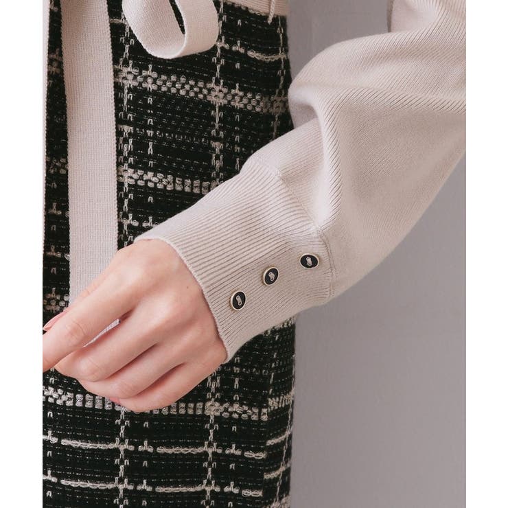 チェックラメジャカードニットワンピース | index | 詳細画像28 