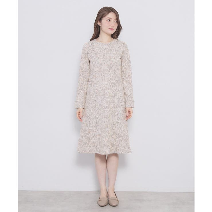 ミックスツィードフレアワンピース【洗える イージーアイロン ストレッチ】《S～3… | index | 詳細画像13 